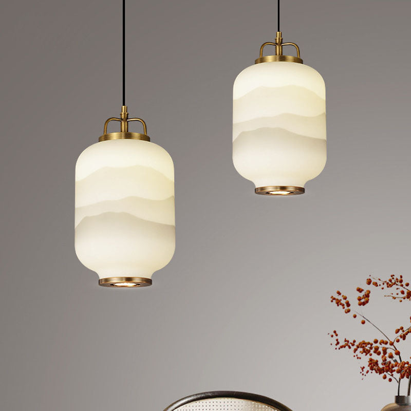Frosted Glass Pendant Light – Modern Decorative Ceiling Lamp