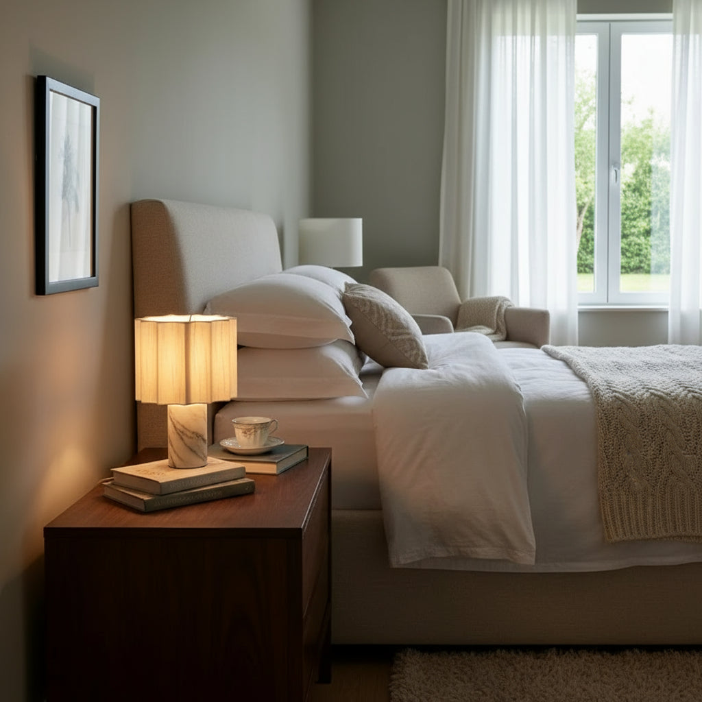 Marble Table Lamp – Modern Elegant Decorative Light