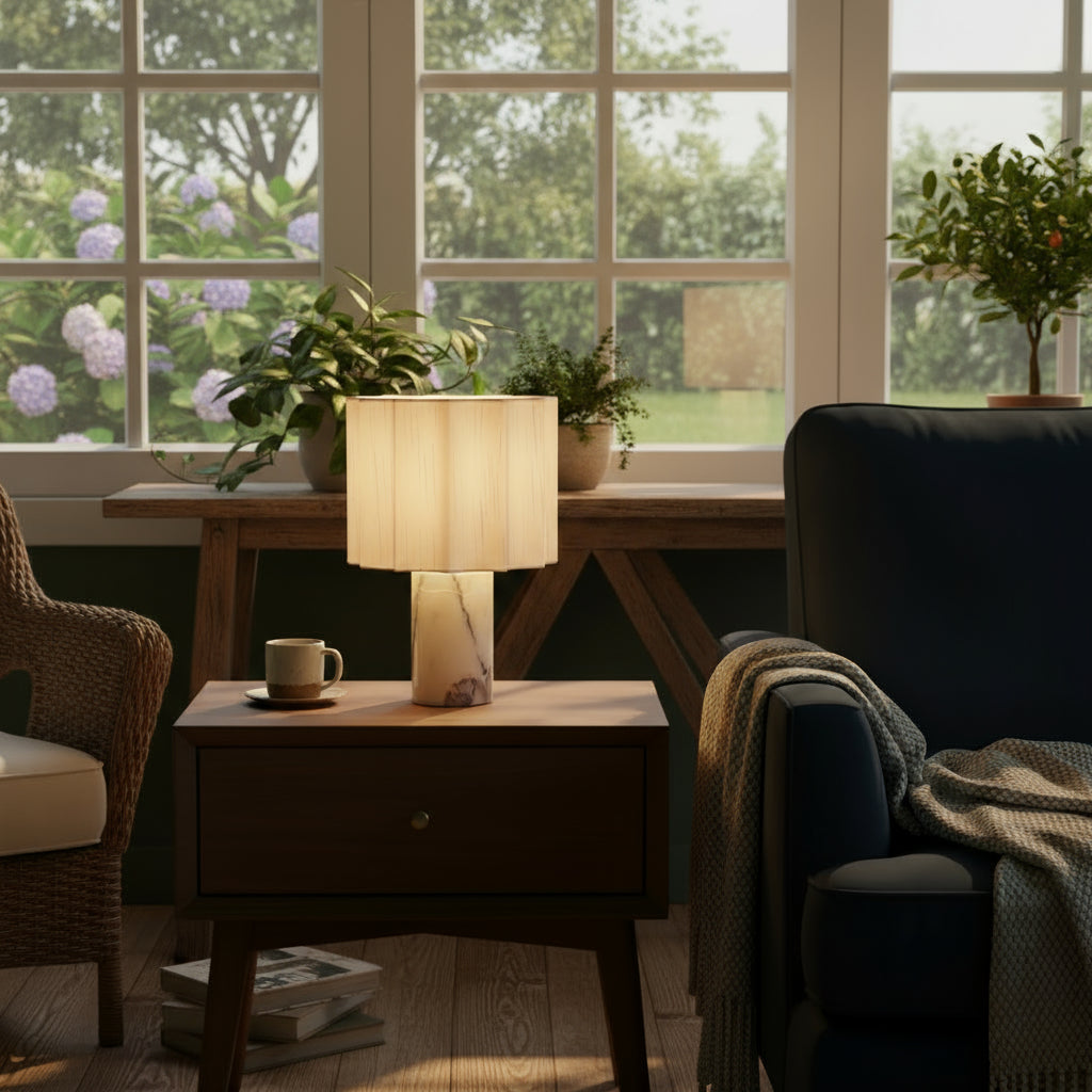 Marble Table Lamp – Modern Elegant Decorative Light