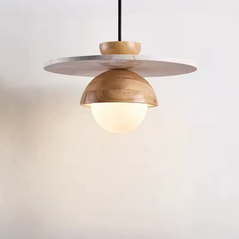 Modern Wood Pendant Light – Minimalist Design