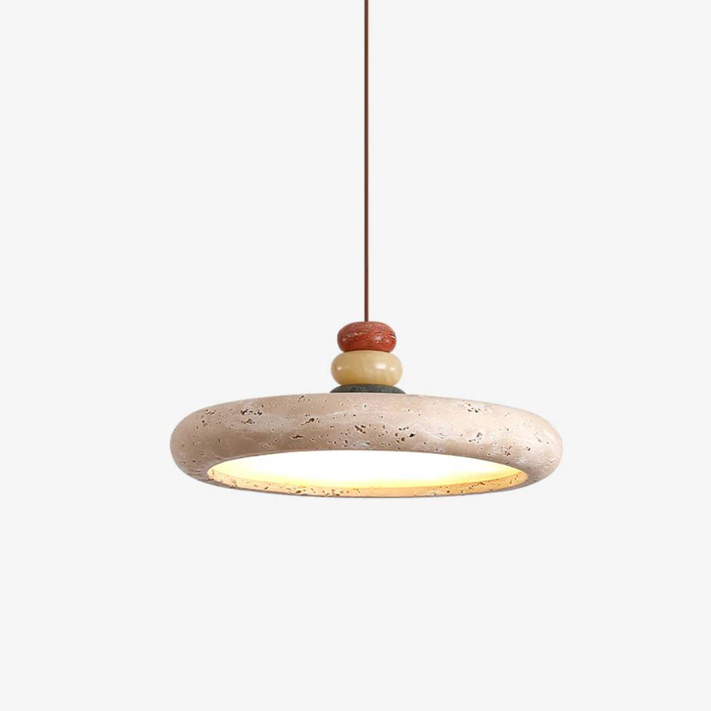 Modern Travertine Pendant Lamp – Ambient Lighting for Modern Spaces