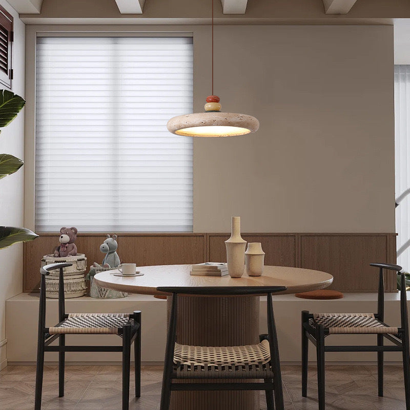 Modern Travertine Pendant Lamp – Ambient Lighting for Modern Spaces