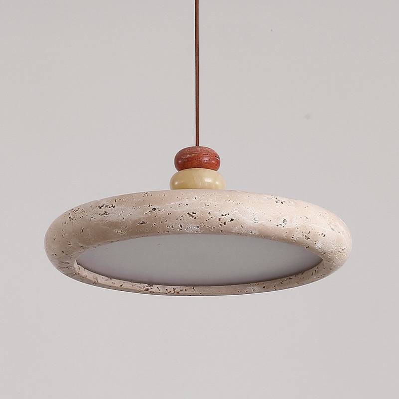 Modern Travertine Pendant Lamp – Ambient Lighting for Modern Spaces