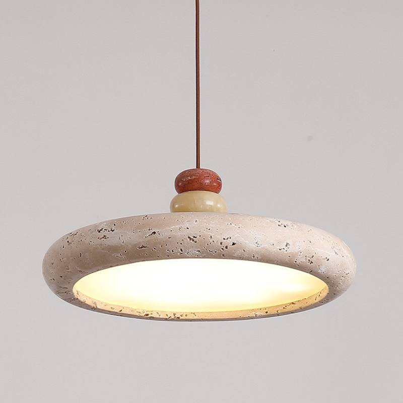 Modern Travertine Pendant Lamp – Ambient Lighting for Modern Spaces