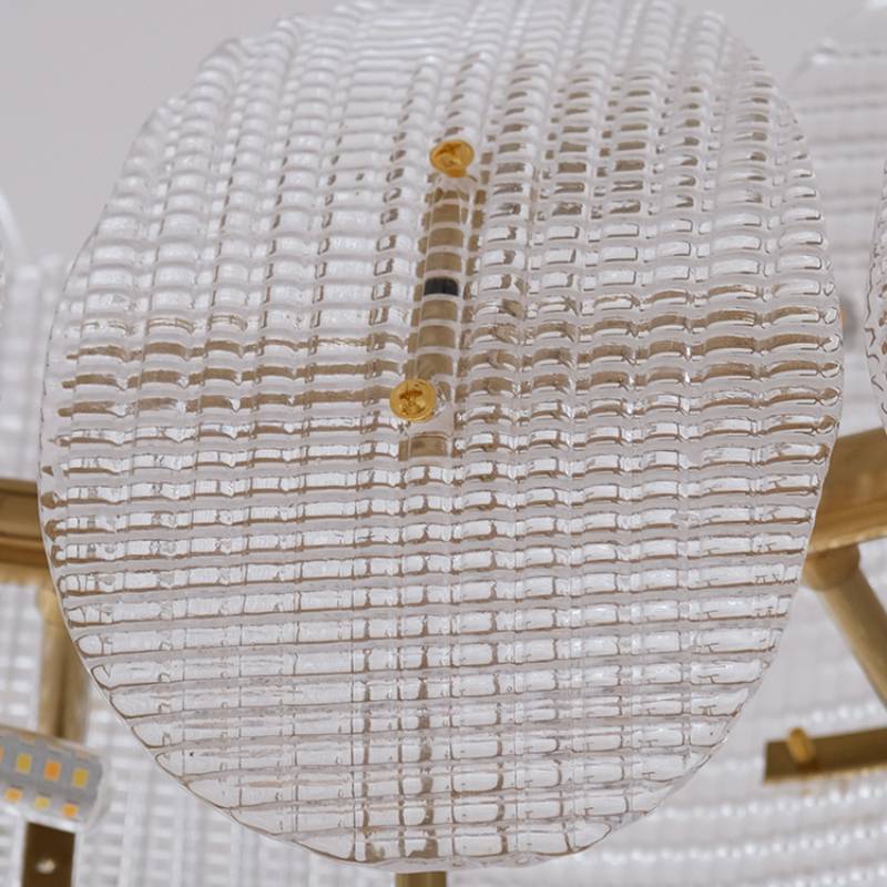Modern Glass Leaf Chandelier – Luxury Gold Ceiling Light