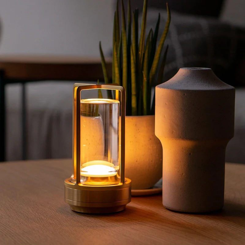 Modern Lantern Lamp | Portable Warm Light for Indoors & Outdoors