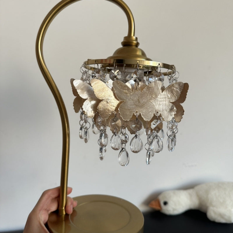 Decorative Crystal Table Lamp – Statement Lighting with Butterfly Detail