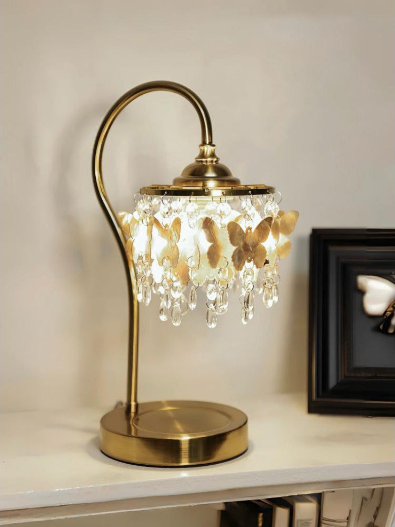 Decorative Crystal Table Lamp – Statement Lighting with Butterfly Detail