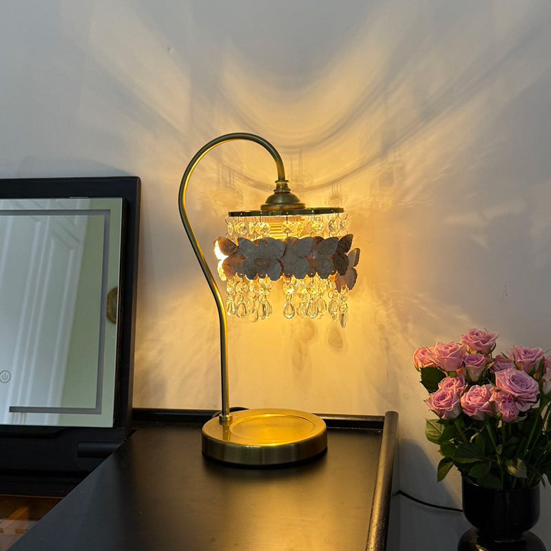 Decorative Crystal Table Lamp – Statement Lighting with Butterfly Detail