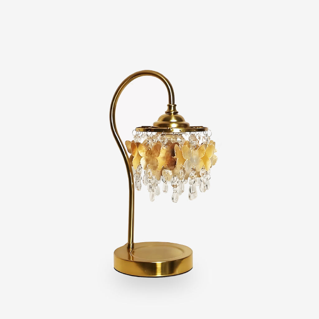 Decorative Crystal Table Lamp – Statement Lighting with Butterfly Detail