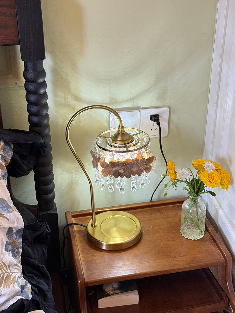 Decorative Crystal Table Lamp – Statement Lighting with Butterfly Detail