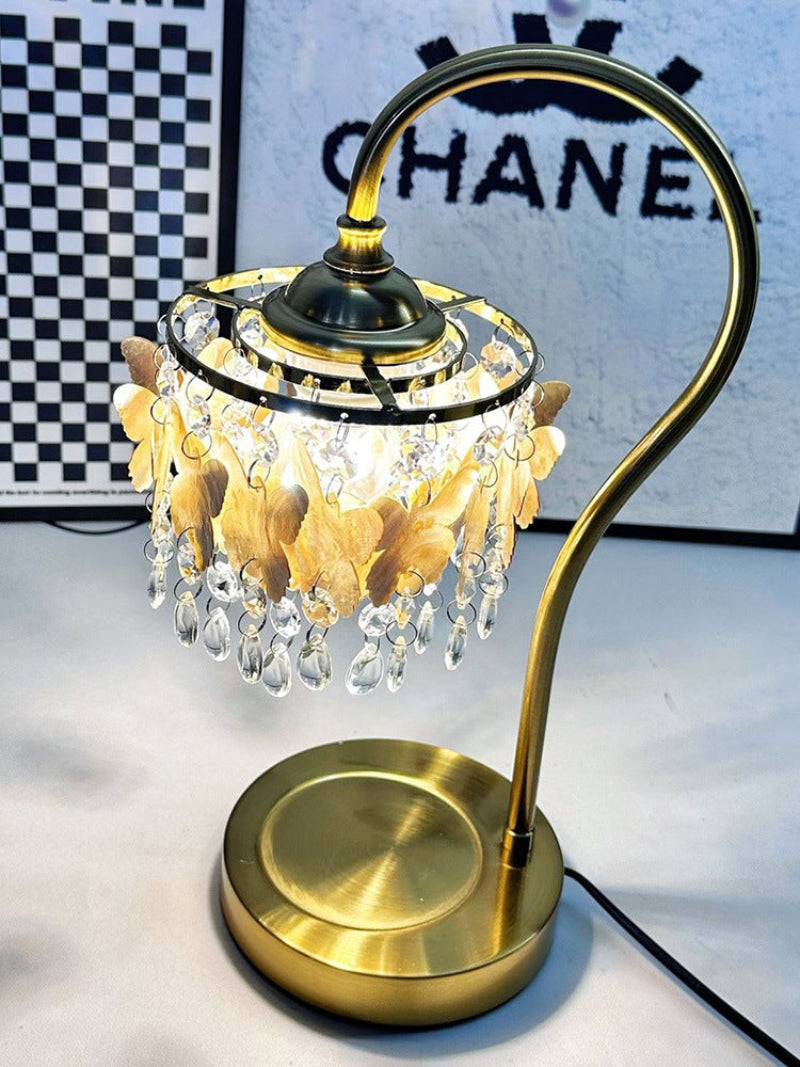 Decorative Crystal Table Lamp – Statement Lighting with Butterfly Detail
