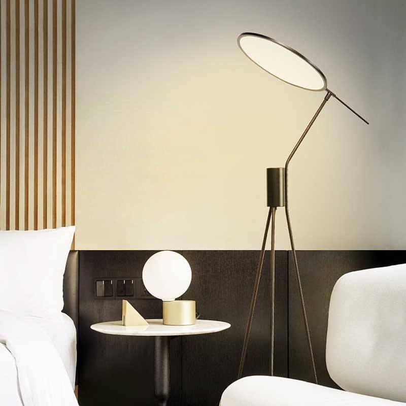 Modern Ambient Floor Lamp – LED Tripod Standing Lamp