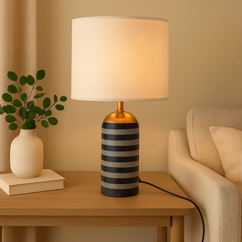 Luxury Marble Table Lamp – Modern Decorative Light