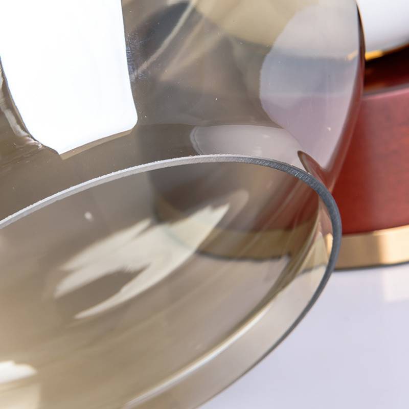 Corlo Smoked Glass Table Lamp – Modern Bedside Light