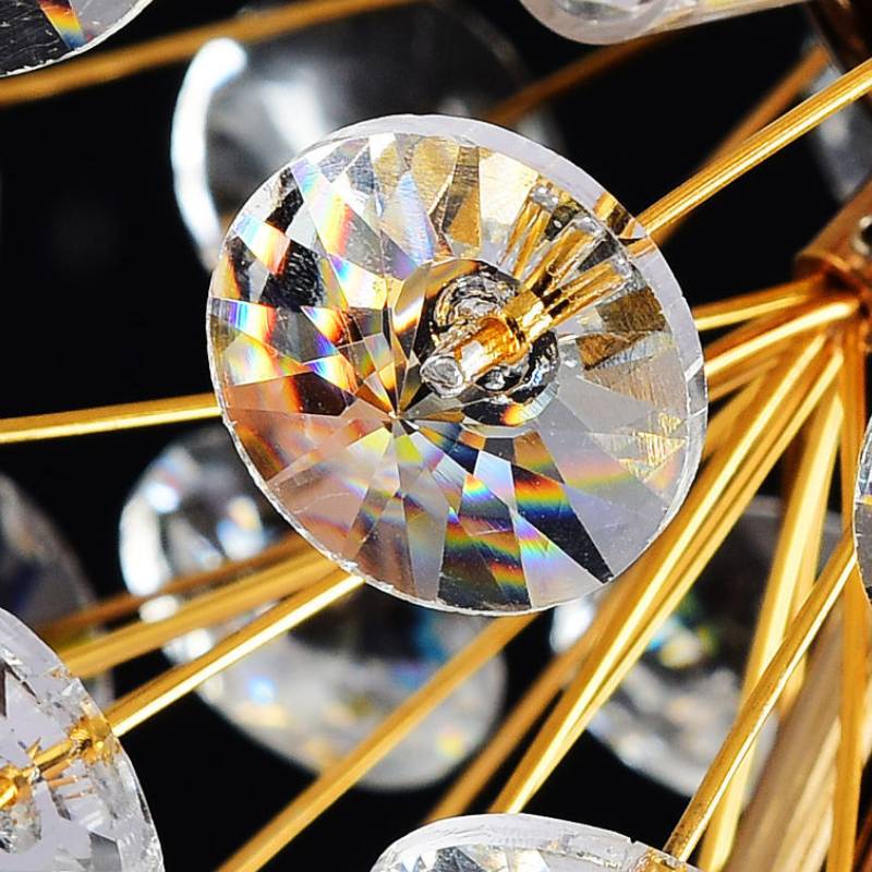 Dandelion Crystal Floor Lamp – Luxury Gold Standing Light