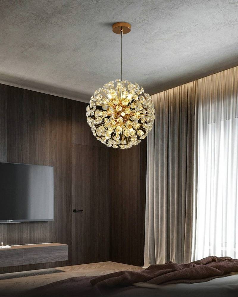 Crystal Burst Pendant Light – Modern Decorative Ceiling Chandelier