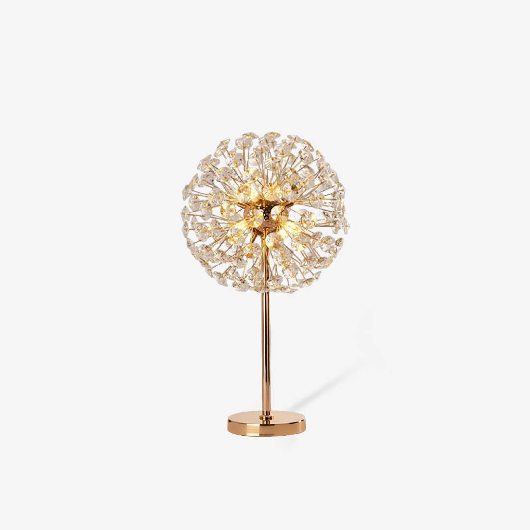 Crystal Dandelion Table Lamp – Luxury Modern Bedside Light