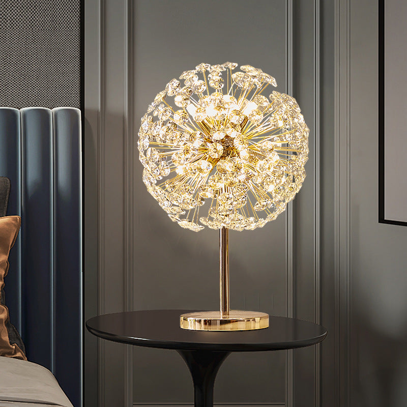 Crystal Dandelion Table Lamp – Luxury Modern Bedside Light
