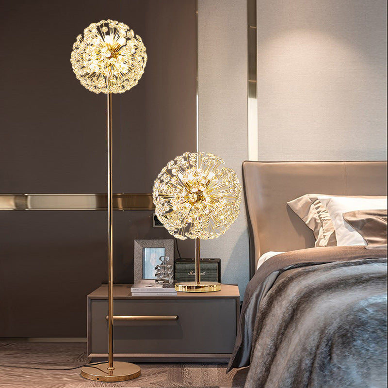 Crystal Dandelion Table Lamp – Luxury Modern Bedside Light