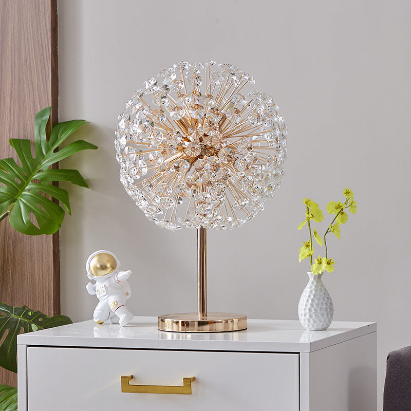 Crystal Dandelion Table Lamp – Luxury Modern Bedside Light