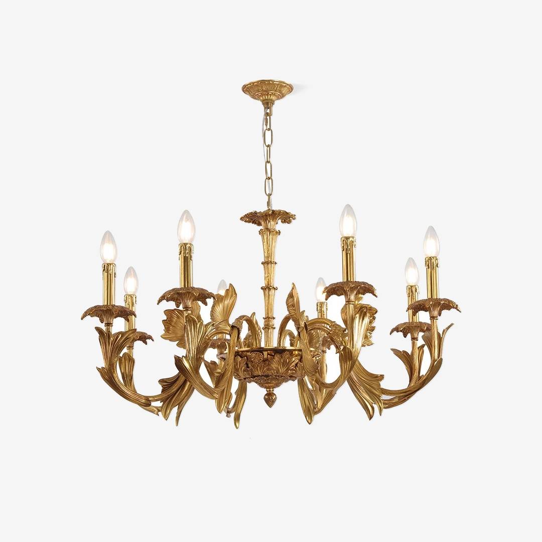 Vintage Style Chandelier – Gold Ceiling Light for Dining & Living Spaces