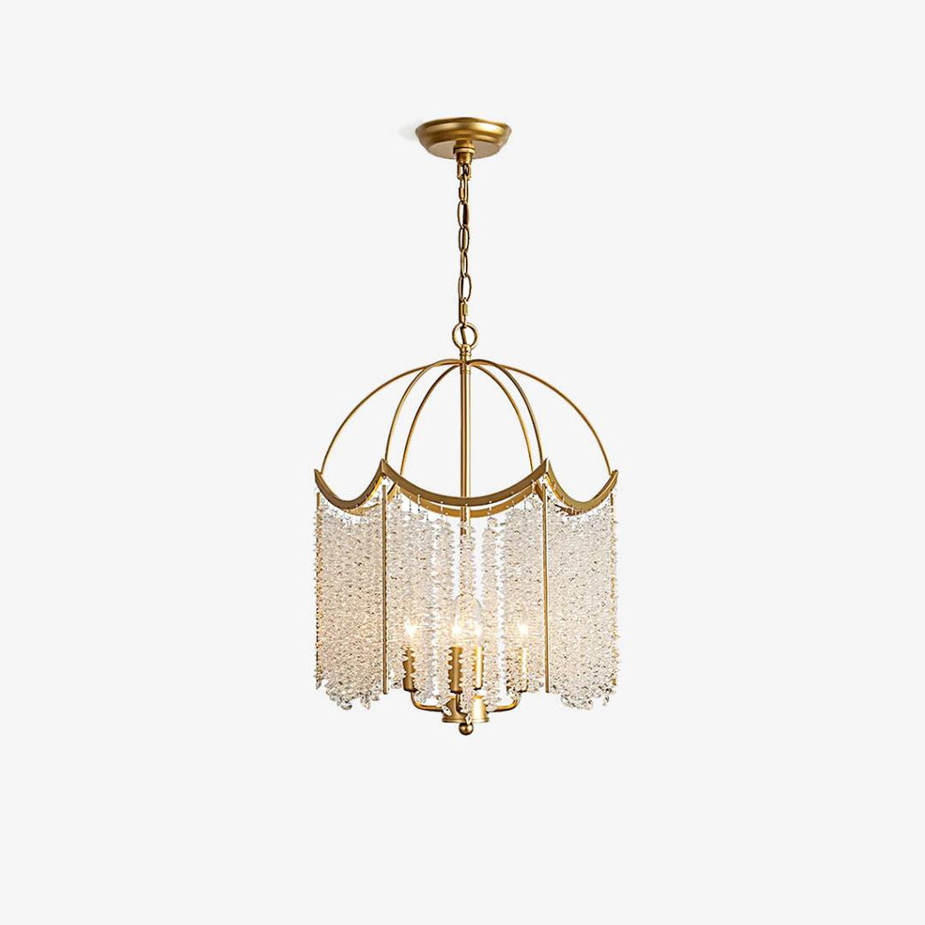 Luxury Crystal Pendant Light – Gold Chandelier Ceiling Lamp