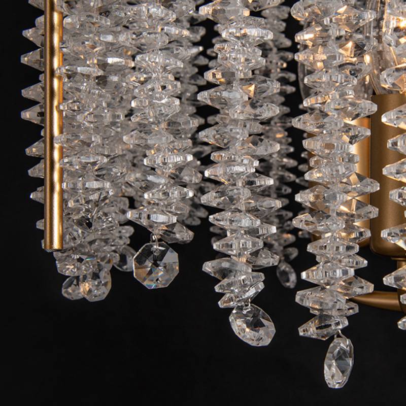Luxury Crystal Pendant Light – Gold Chandelier Ceiling Lamp