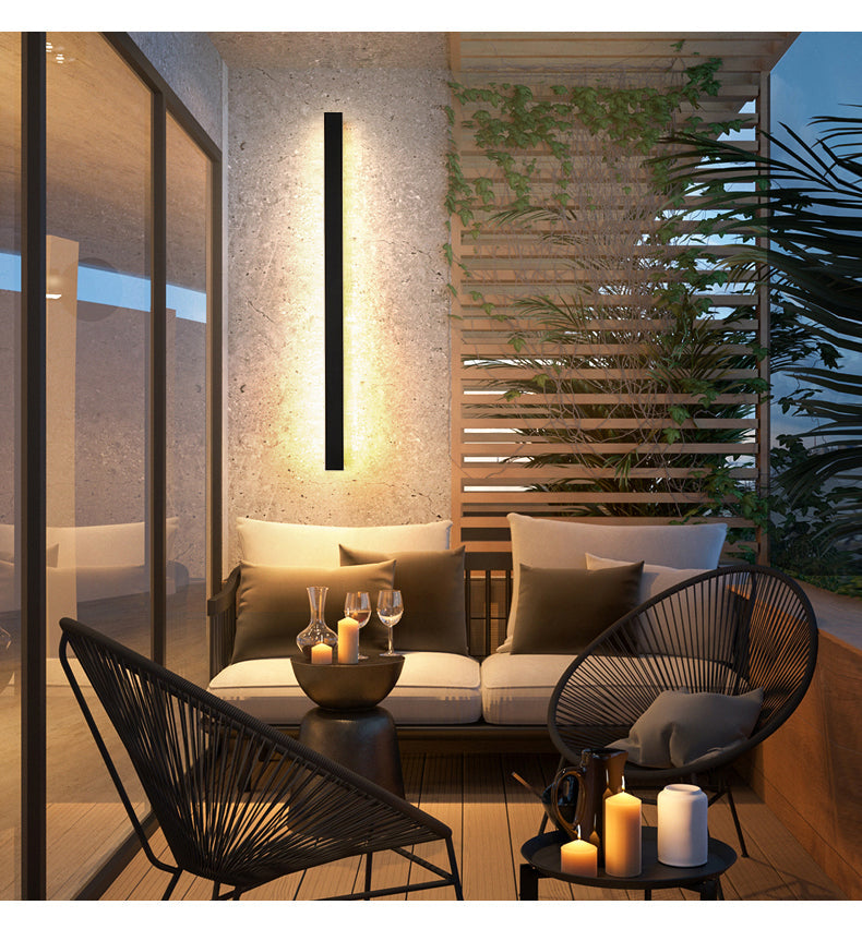 Modern LED Strip Wall Light – Minimalist Outdoor & Indoor Lighting