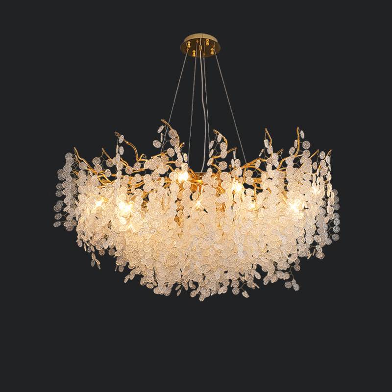 Luxury Crystal Pendant Chandelier – Modern Living Room Lighting