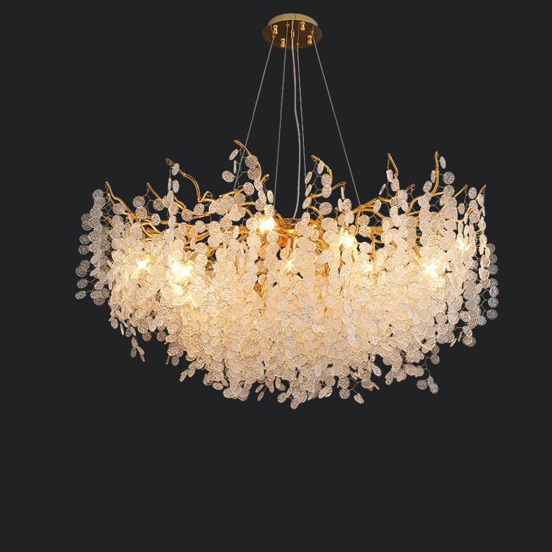 Luxury Crystal Pendant Chandelier – Modern Living Room Lighting