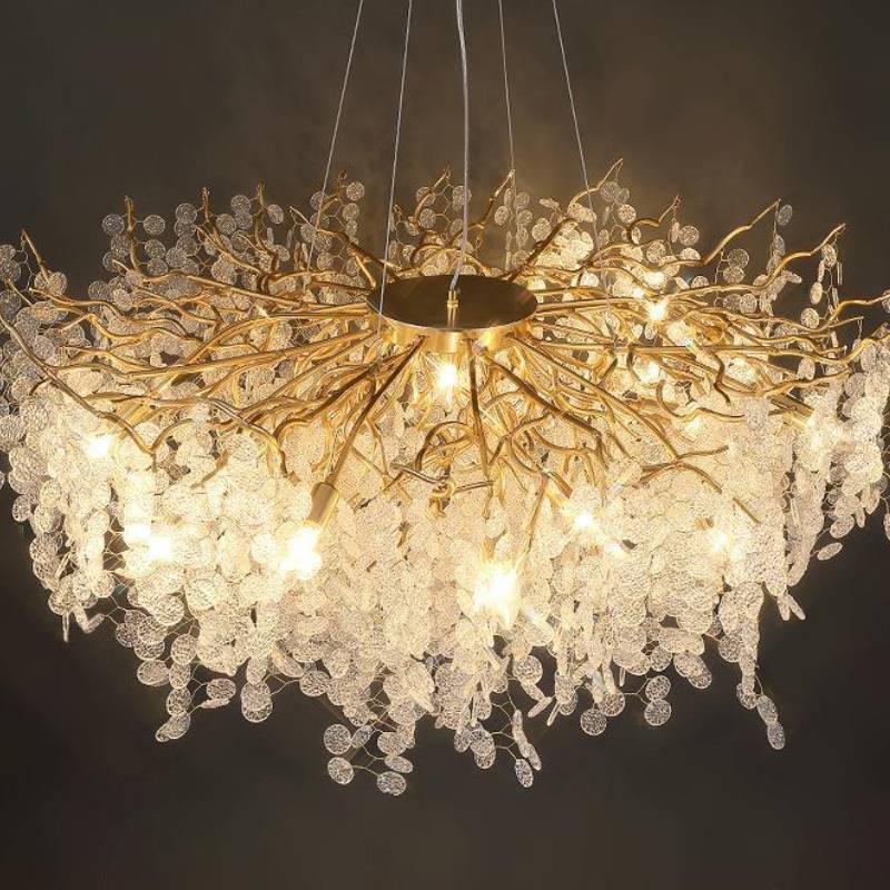 Luxury Crystal Pendant Chandelier – Modern Living Room Lighting