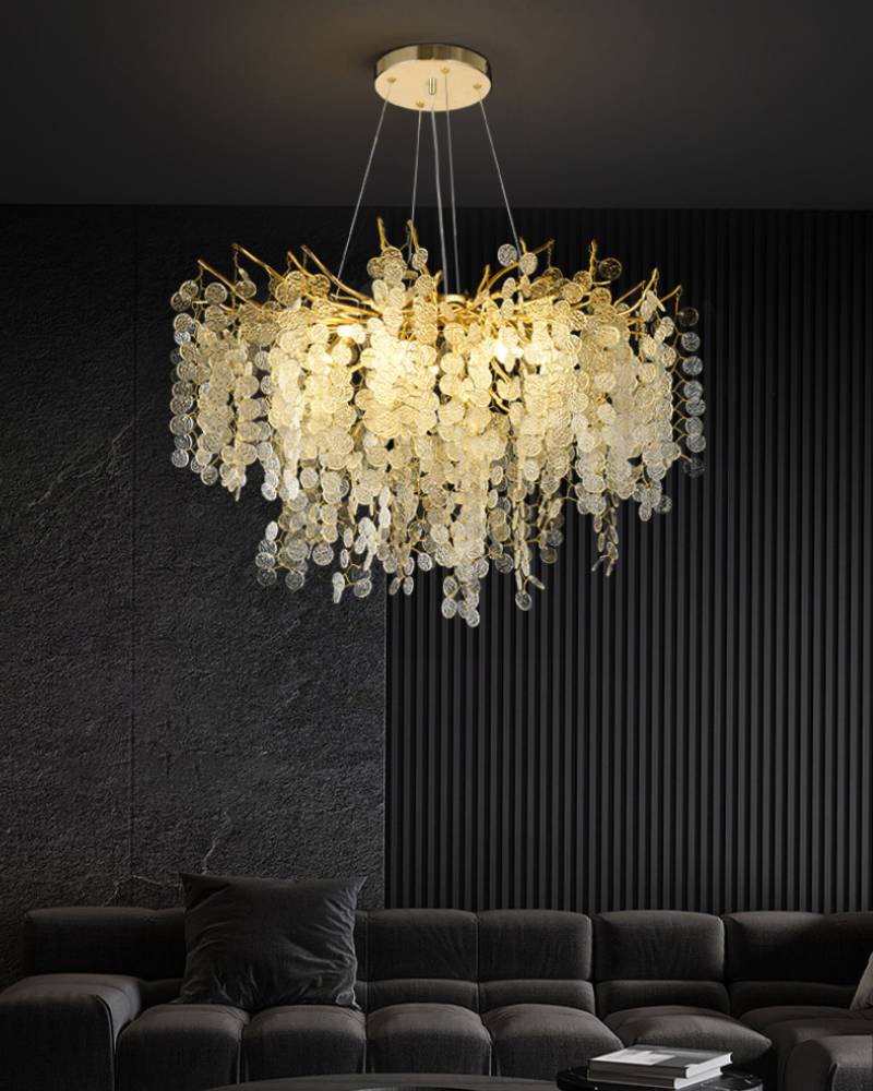 Luxury Crystal Pendant Chandelier – Modern Living Room Lighting