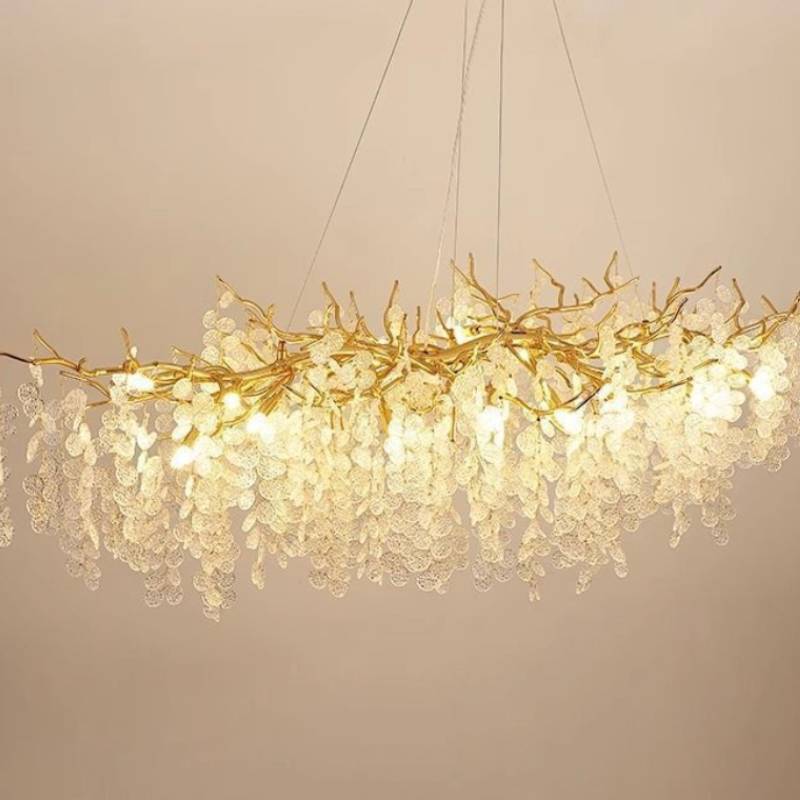 Luxury Crystal Pendant Chandelier – Modern Living Room Lighting