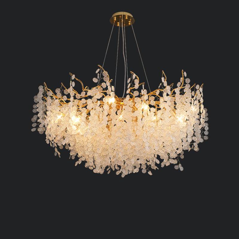 Luxury Crystal Pendant Chandelier – Modern Living Room Lighting