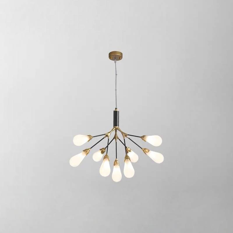 Modern Branch Chandelier – Gold Contemporary Ceiling Light for Living & Dining Rooms
