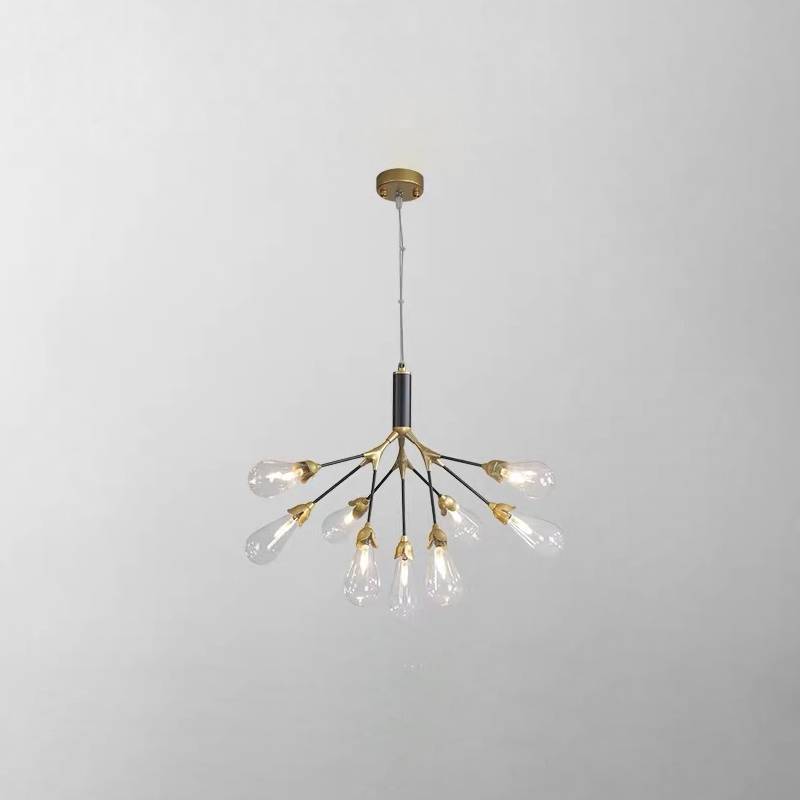 Modern Branch Chandelier – Gold Contemporary Ceiling Light for Living & Dining Rooms