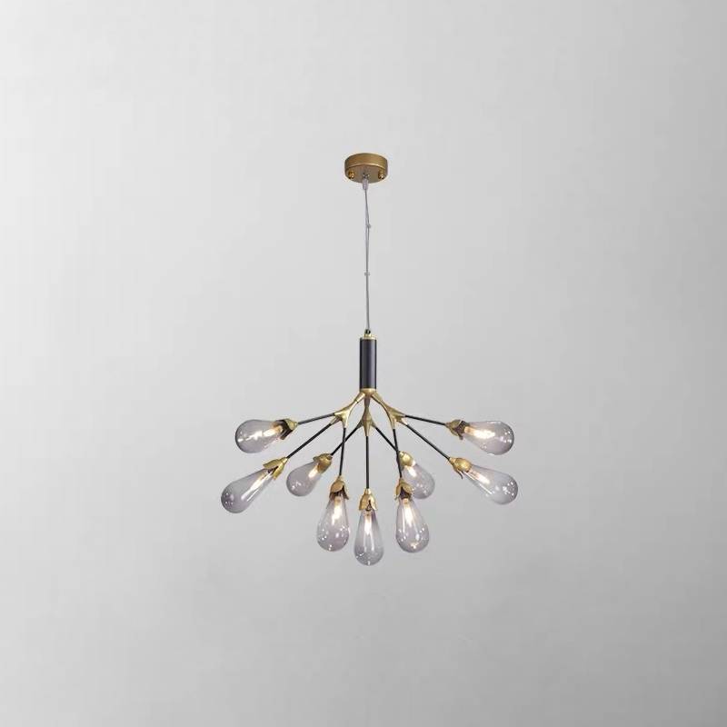 Modern Branch Chandelier – Gold Contemporary Ceiling Light for Living & Dining Rooms