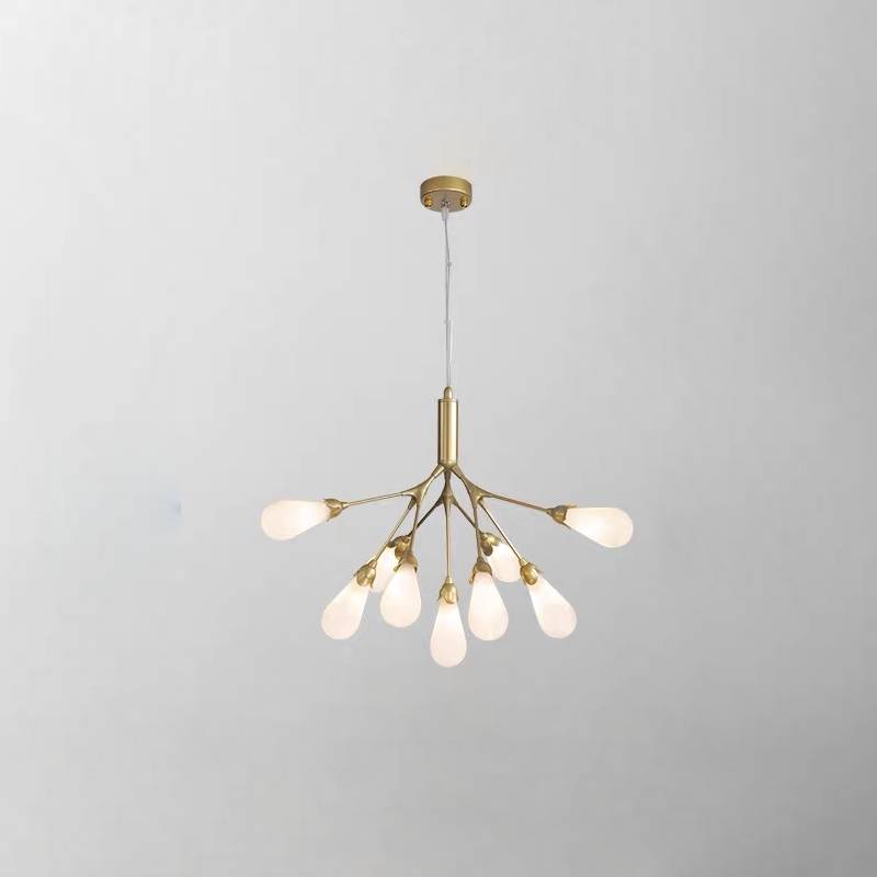 Modern Branch Chandelier – Gold Contemporary Ceiling Light for Living & Dining Rooms