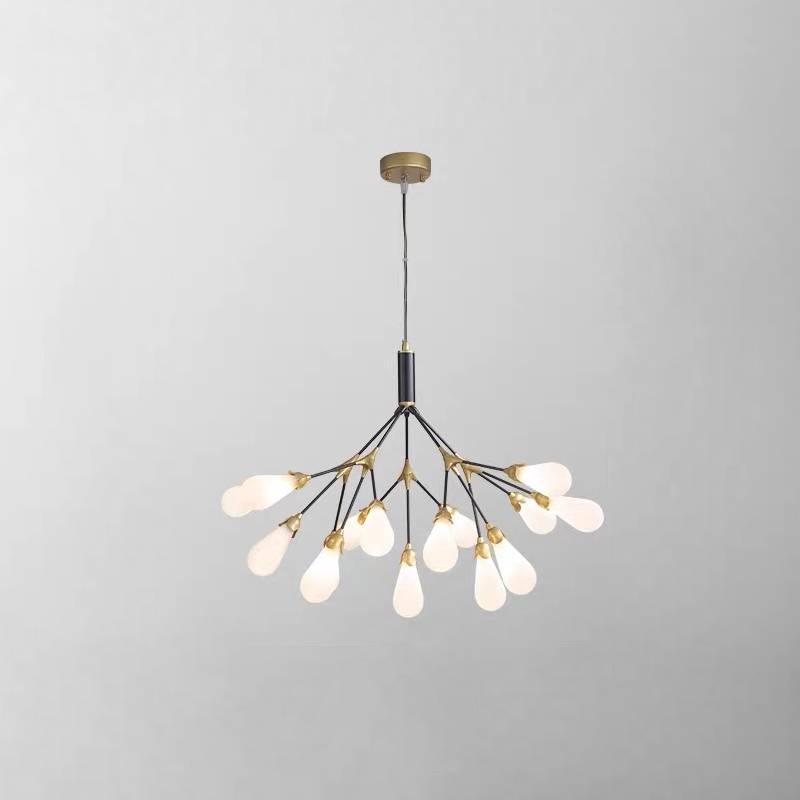 Modern Branch Chandelier – Gold Contemporary Ceiling Light for Living & Dining Rooms