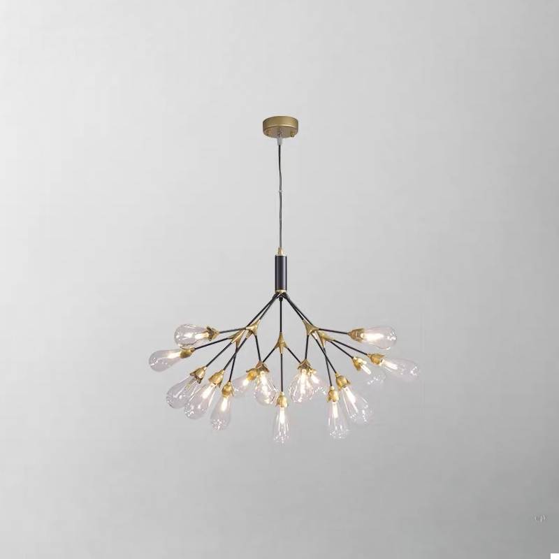 Modern Branch Chandelier – Gold Contemporary Ceiling Light for Living & Dining Rooms