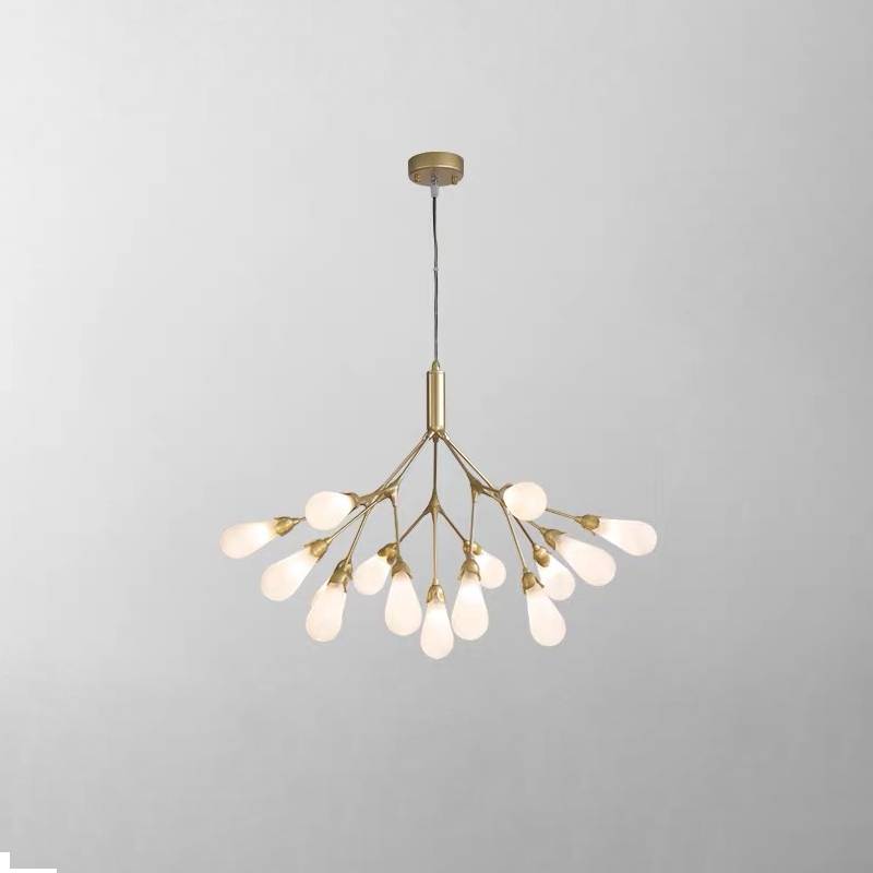 Modern Branch Chandelier – Gold Contemporary Ceiling Light for Living & Dining Rooms