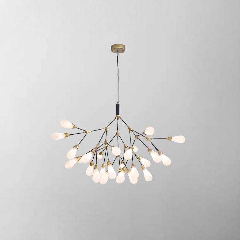 Modern Branch Chandelier – Gold Contemporary Ceiling Light for Living & Dining Rooms