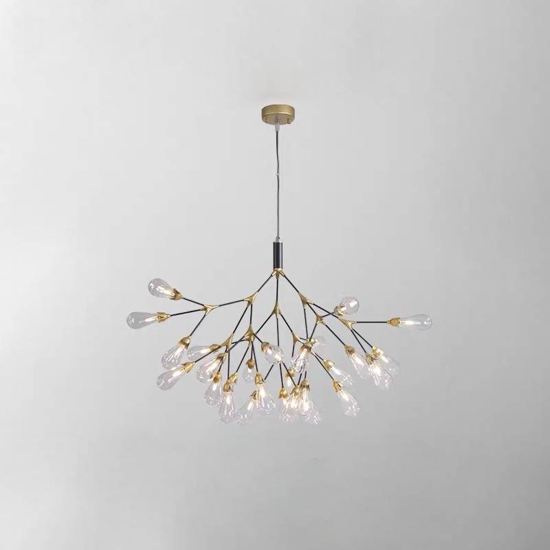 Modern Branch Chandelier – Gold Contemporary Ceiling Light for Living & Dining Rooms