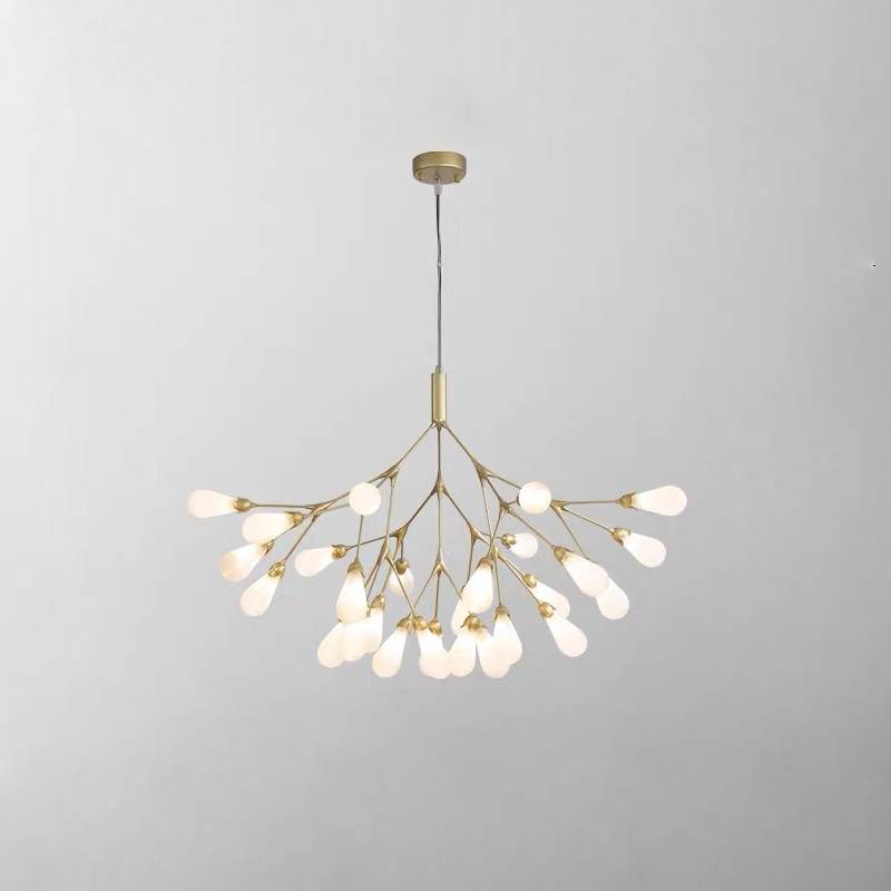 Modern Branch Chandelier – Gold Contemporary Ceiling Light for Living & Dining Rooms