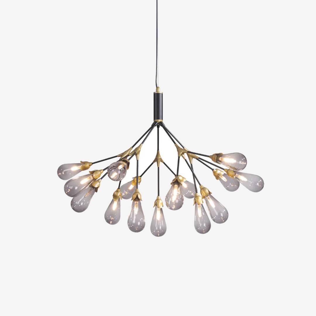 Modern Branch Chandelier – Gold Contemporary Ceiling Light for Living & Dining Rooms