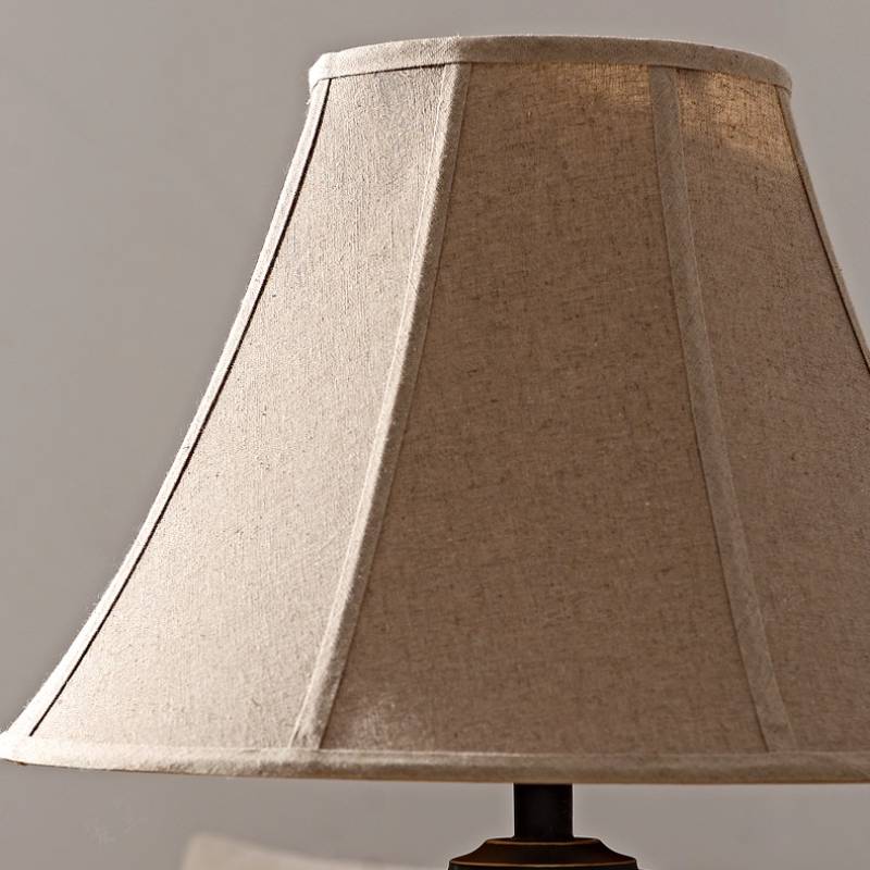 Decorative Tall Table Lamp – Ceramic Body with Floral Artwork