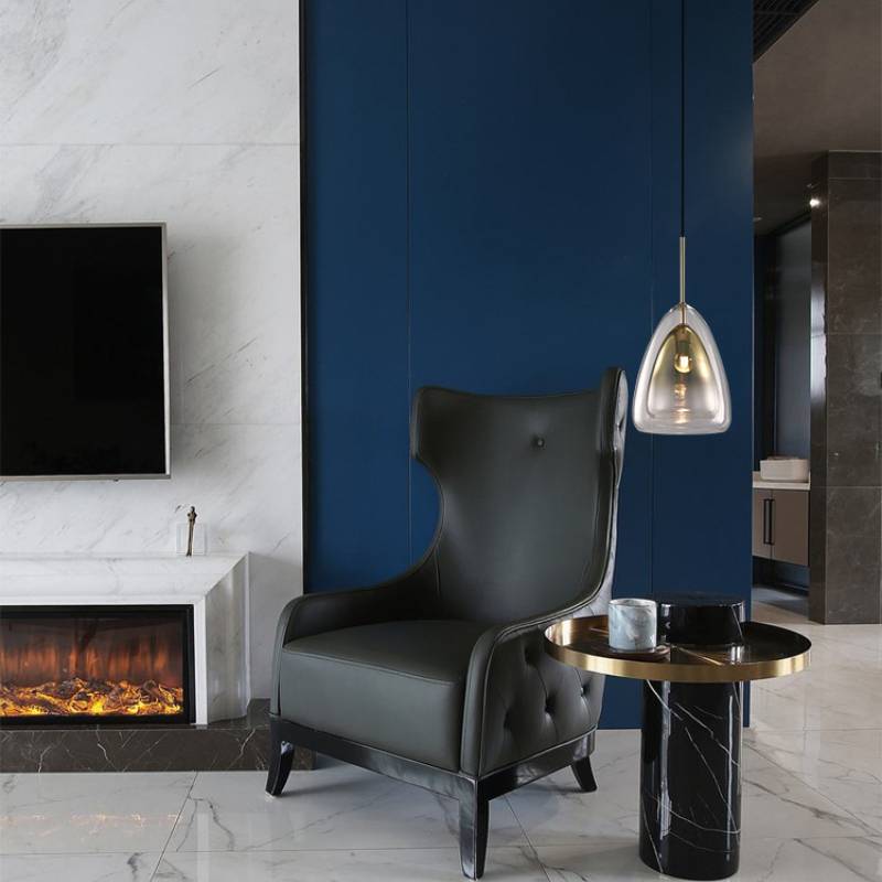 Modern Glass Pendant Light – Clear Shade Ceiling Fixture