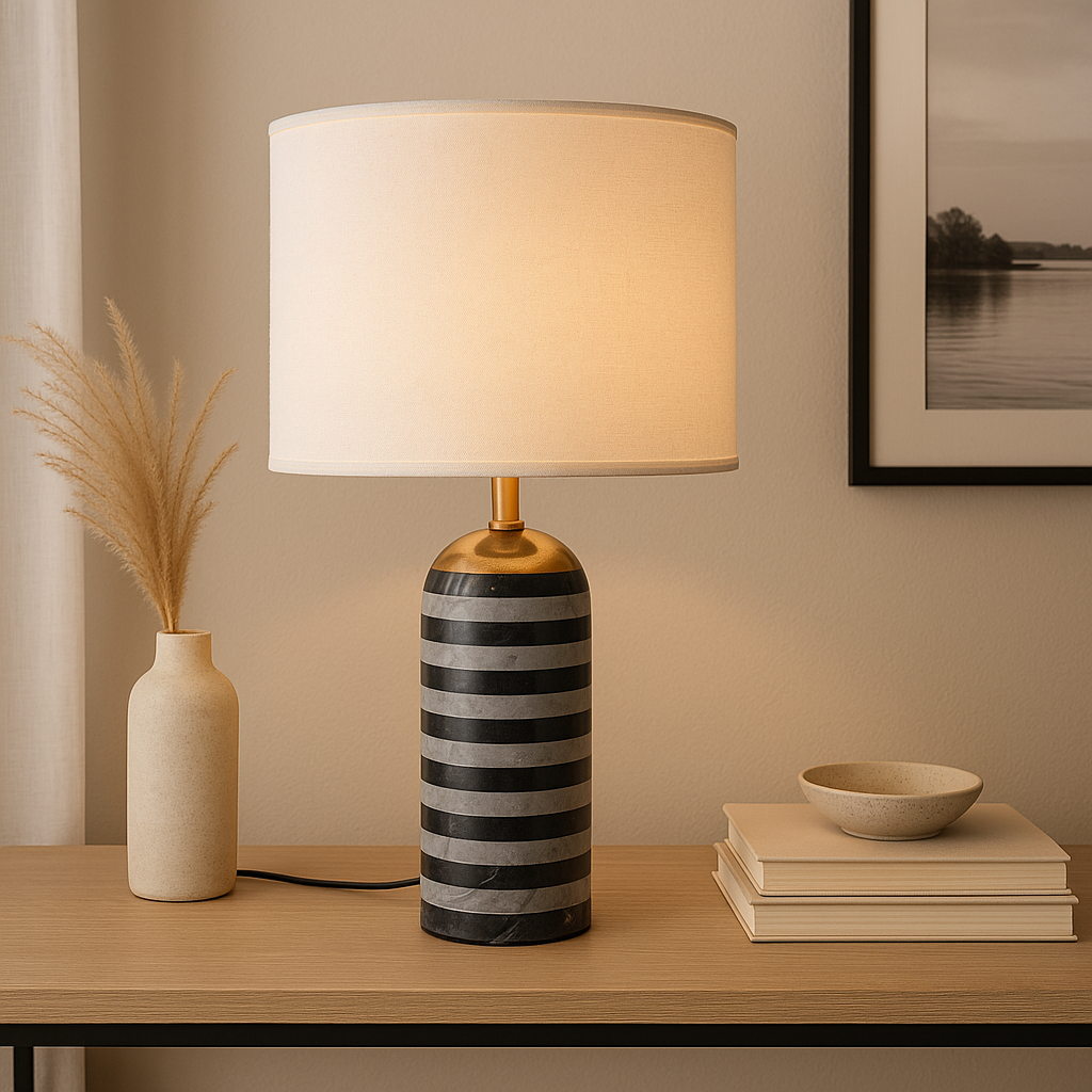 Luxury Marble Table Lamp – Modern Decorative Light