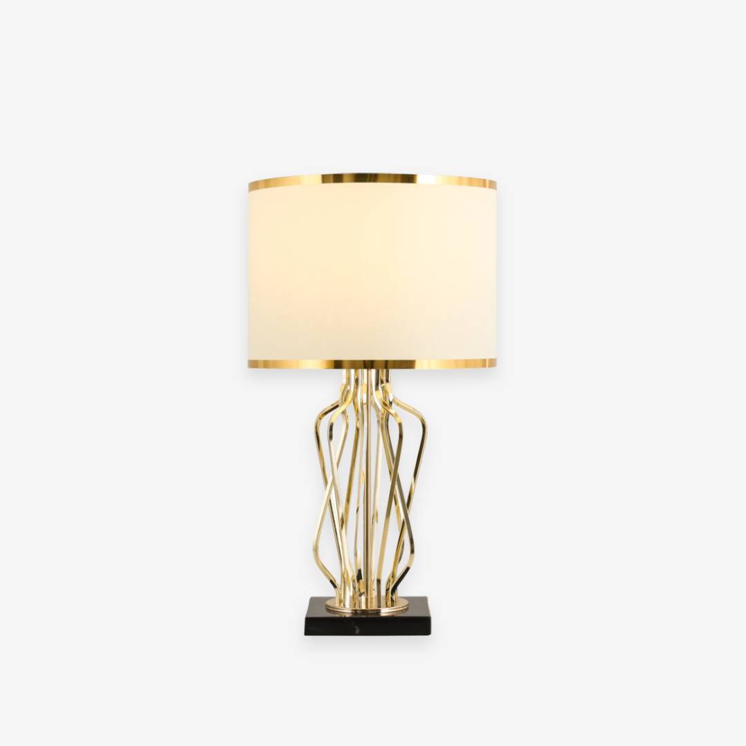 Luxury Gold Table Lamp – Modern Bedside & Living Room Lighting